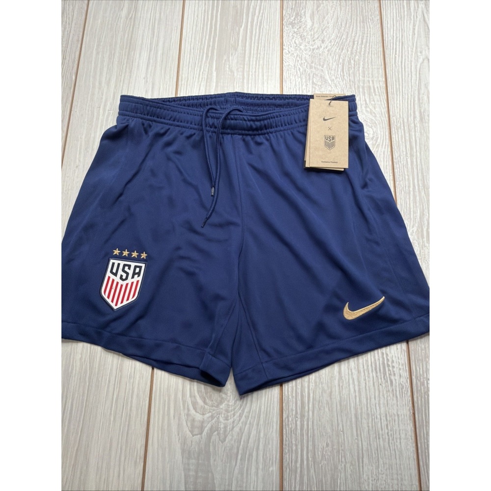 New Nike Womens USA National Team Soccer Jersey Shorts Size Small Navy